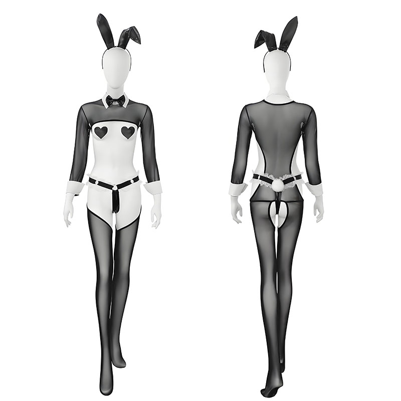 Garter Belt Set - Fantasia de Empregada Anime com Uniforme