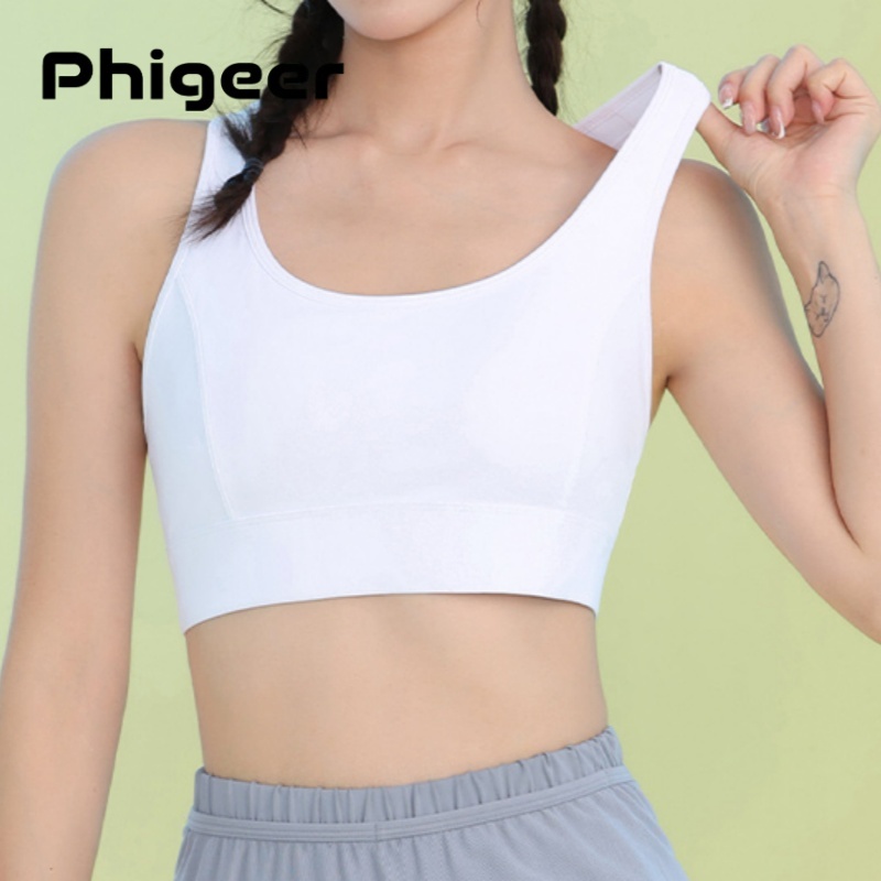 Sports Bra High Impact - Phigeer mulheres sutiãs esportivos de alto