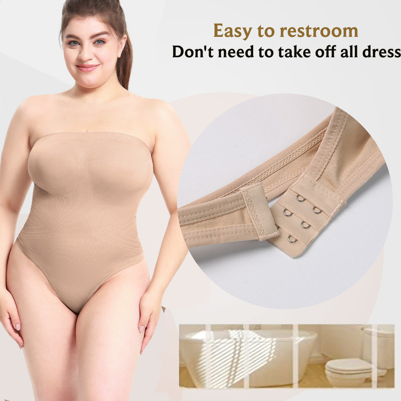 Shapewear Bodysuit Firm - Body Modelador Sem Alças de Compressão