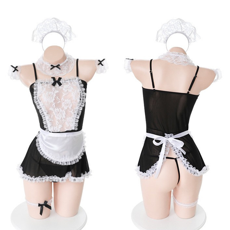 Conjunto de Sutiã Cosplay Sexy - Lace Teddy Lingerie avaliação e preço