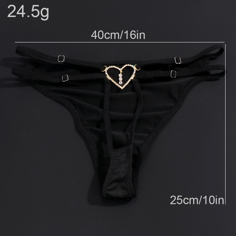 Mulheres coração tanga maiô, b - Thong Bikini Women avaliação e preço